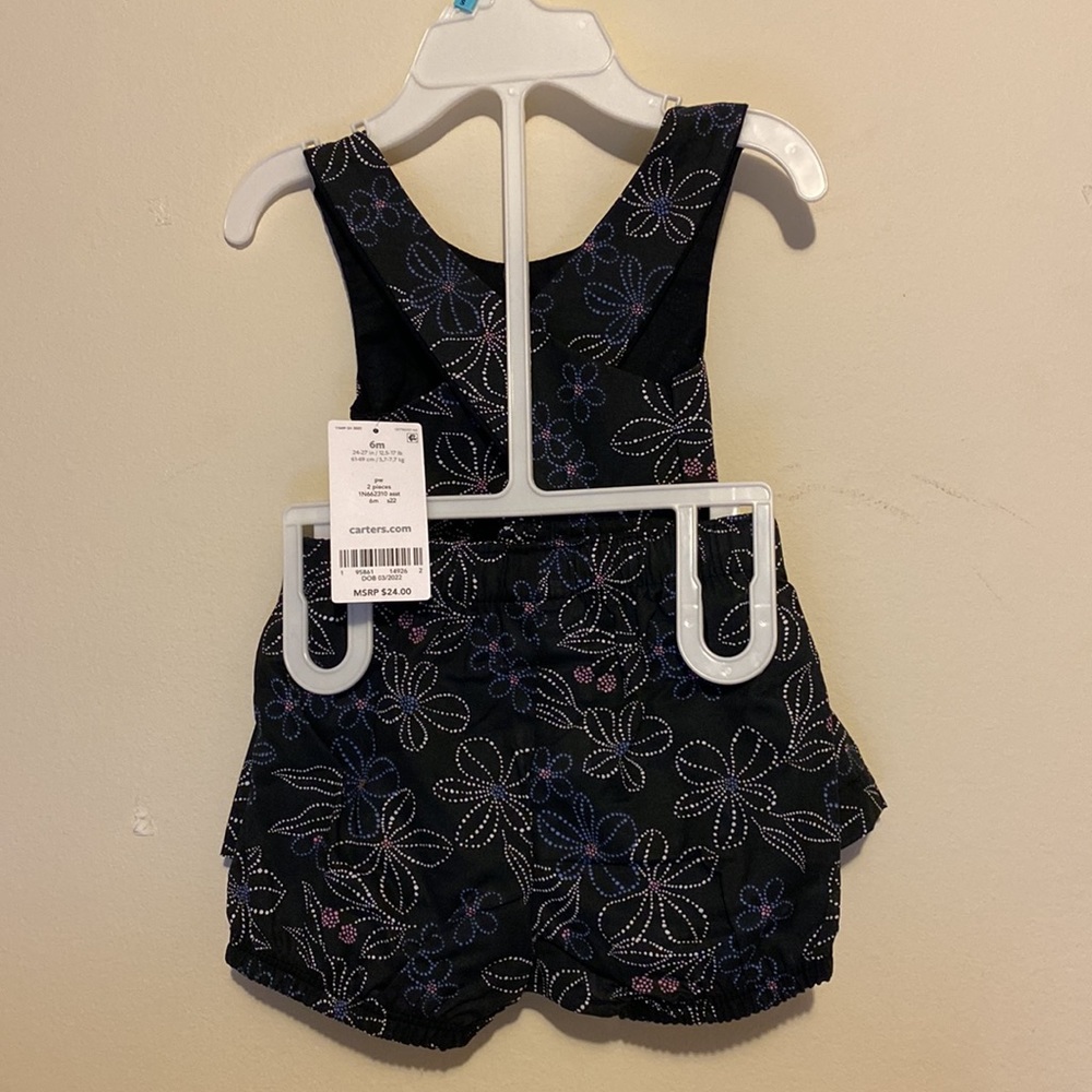 Carter’s Baby Girl Set 6 Months Tank / Shorts Summer / Indoors - Picture 2 of 6